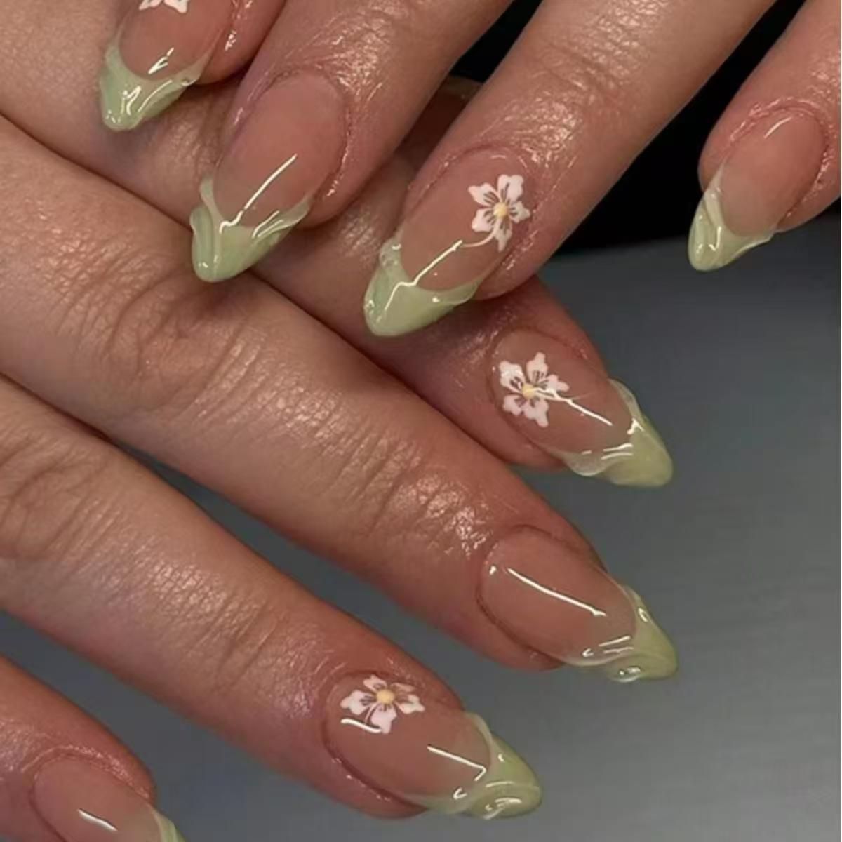 24 ชิ้นเรียบง่ายสีเขียวฝรั่งเศ - Pressed Flower Art บทวิจารณ์และราคา